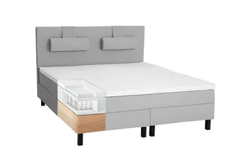 Lucky Kontinentalsäng 180x200Latexmadrass - Mellangrå - Products - Möbler - Säng - Kontinentalsäng