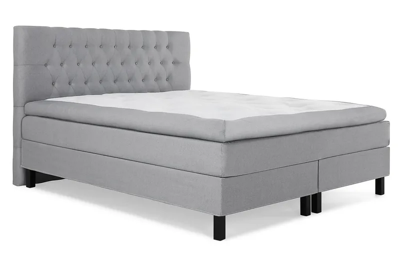 Lucky Kontinentalsäng 180x200Latexmadrass - Mellangrå - Products - Möbler - Säng - Kontinentalsäng