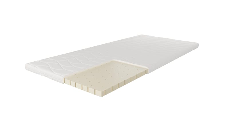 HVILA Punktelastisk Latex Bäddmadrass 90x200 cm – 7 cm Medium/Fast med Tvättbar Klädsel - Products - Möbler - Säng - Madrass - Bäddmadrass