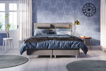 Meja Sängpaket 140x200 - Ljusgrå - Products - Möbler - Säng - Kontinentalsäng