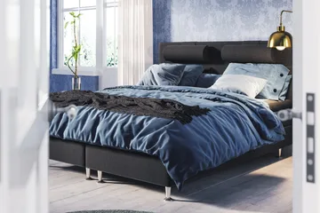 Meja Sängpaket 140x200 - Svart - Products - Möbler - Säng - Kontinentalsäng