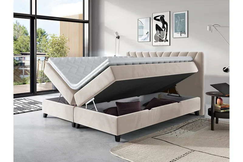 Romanza Kontinentalsäng 160x200 cm - Products - Möbler - Säng - Säng med förvaring