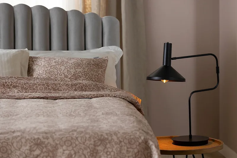 Davia Sänggavel 140 cm - Ljusgrå/Sammet - Products - Möbler - Säng - Sängtillbehör & sänggavel - Sänggavel