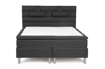 Queen Sänggavel Djuphäftad Linjerad 170 cm - 170 cm Svart - Products - Möbler - Säng - Sängtillbehör & sänggavel - Sänggavel