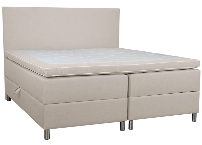Sänggavel 180 cm bred beige, Beige