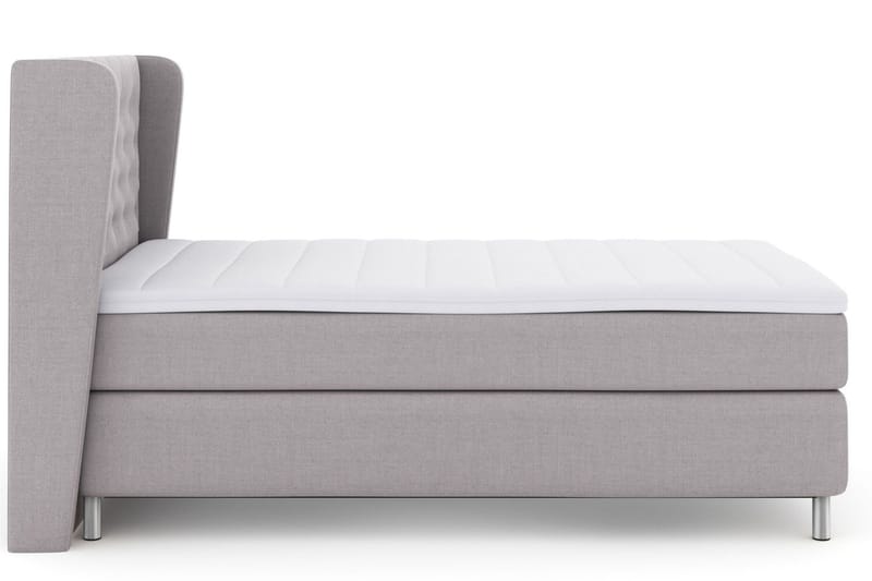 Select No 3 Komplett Sängpaket 120x200 Medium - Ljusgrå/Metall - Products - Möbler - Säng - Enkelsäng