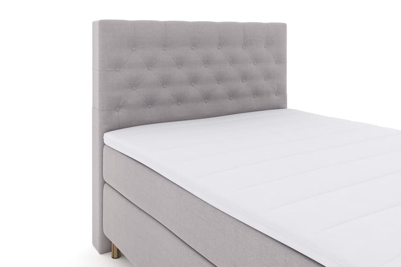 Select No 3 Komplett Sängpaket 140x200 Fast - Ljusgrå/Koppar - Products - Möbler - Säng - Kontinentalsäng