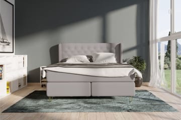 Select No 3 Komplett Sängpaket 140x200 Fast - Ljusgrå/Koppar - Products - Möbler - Säng - Kontinentalsäng