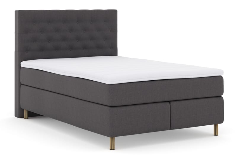Select No 3 Komplett Sängpaket 140x200 Fast - Mörkgrå/Koppar - Products - Möbler - Säng - Kontinentalsäng