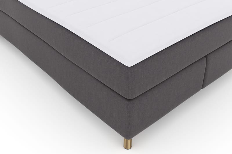 Select No 3 Komplett Sängpaket 140x200 Fast - Mörkgrå/Koppar - Products - Möbler - Säng - Kontinentalsäng