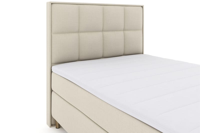 Select No 3 Komplett Sängpaket 140x200 Fast/Medium - Beige/Koppar - Products - Möbler - Säng - Kontinentalsäng