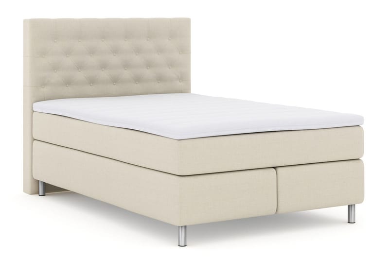 Select No 3 Komplett Sängpaket 140x200 Fast/Medium - Beige/Metall - Products - Möbler - Säng - Kontinentalsäng