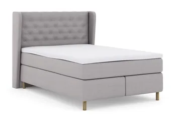 Select No 3 Komplett Sängpaket 140x200 Fast/Medium - Ljusgrå/Koppar - Products - Möbler - Säng - Kontinentalsäng