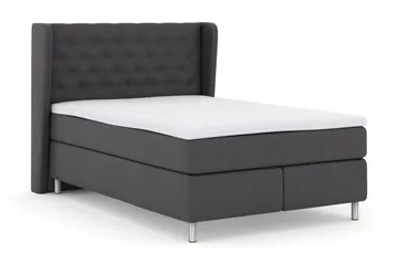 Select No 3 Komplett Sängpaket 140x200 Fast/Medium - Mörkgrå/Metall - Products - Möbler - Säng - Kontinentalsäng