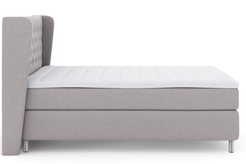 Select No 3 Komplett Sängpaket 140x200 Medium - Ljusgrå/Metall - Products - Möbler - Säng - Kontinentalsäng
