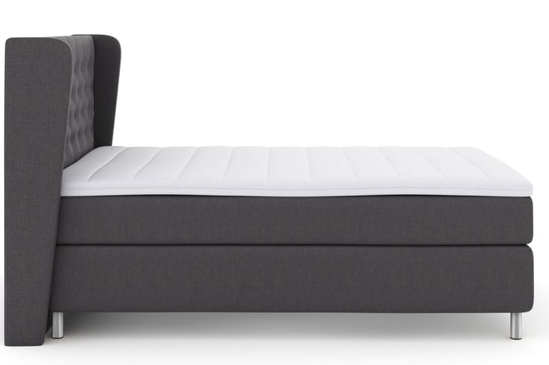 Select No 3 Komplett Sängpaket 140x200 Medium - Mörkgrå/Metall - Products - Möbler - Säng - Kontinentalsäng