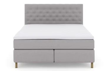 Select No 3 Komplett Sängpaket 160x200 Fast - Ljusgrå/Koppar - Products - Möbler - Säng - Kontinentalsäng