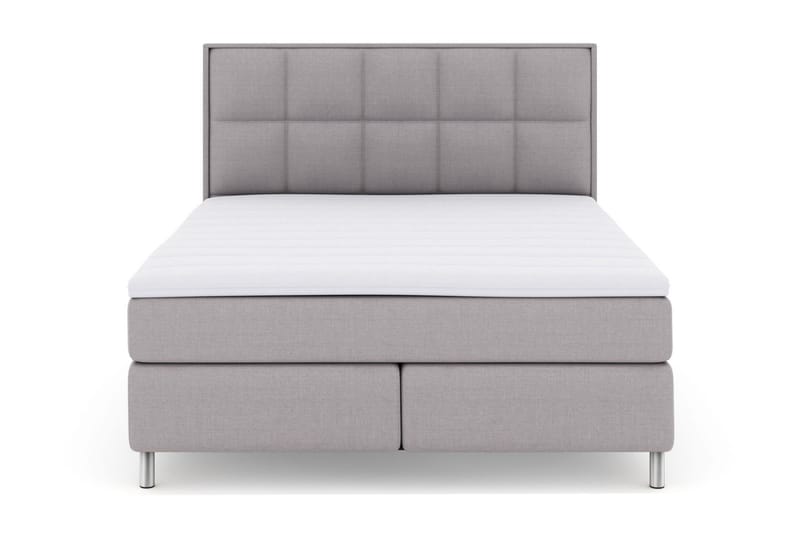 Select No 3 Komplett Sängpaket 160x200 Fast, Ljusgrå/Metall