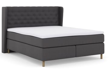 Select No 3 Komplett Sängpaket 160x200 Fast - Mörkgrå/Koppar - Products - Möbler - Säng - Kontinentalsäng