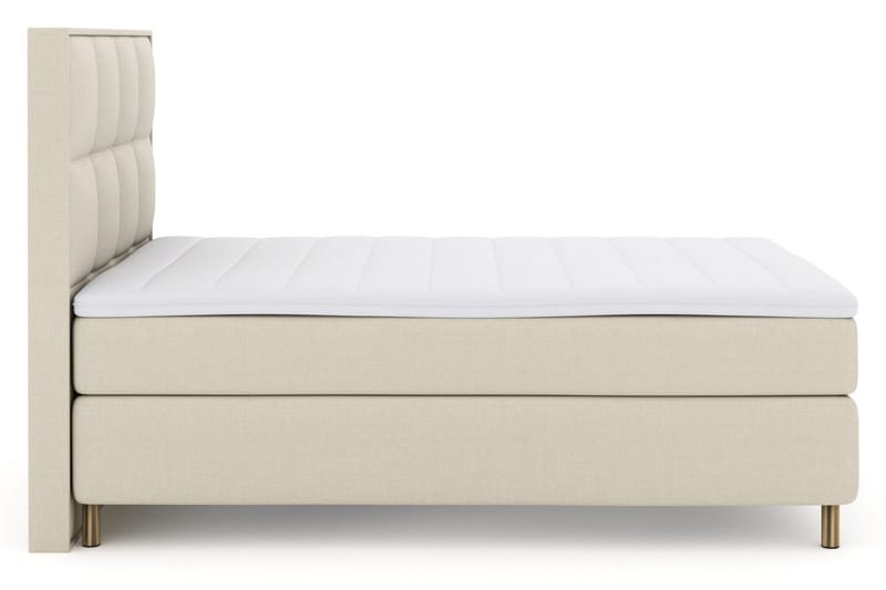 Select No 3 Komplett Sängpaket 160x200 Fast/Medium - Beige/Koppar - Products - Möbler - Säng - Kontinentalsäng