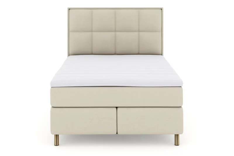 Select No 3 Komplett Sängpaket 160x200 Fast/Medium - Beige/Koppar - Products - Möbler - Säng - Kontinentalsäng