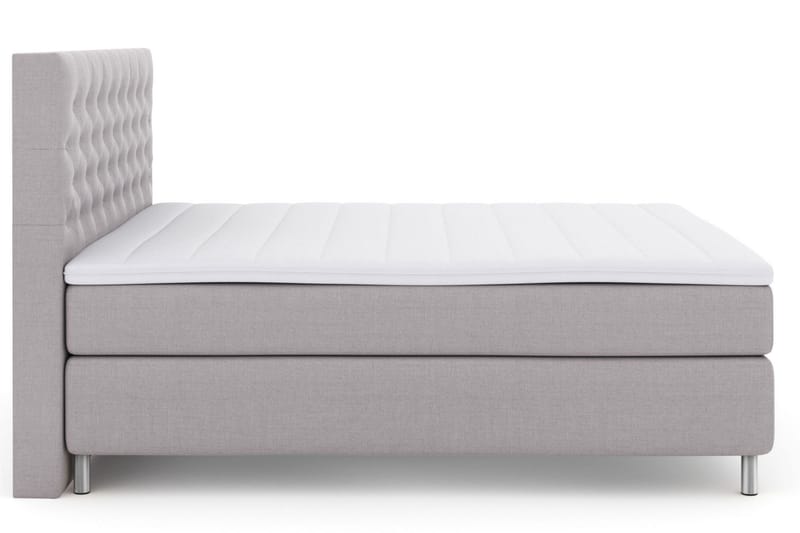 Select No 3 Komplett Sängpaket 160x200 Fast/Medium - Ljusgrå/Metall - Products - Möbler - Säng - Kontinentalsäng