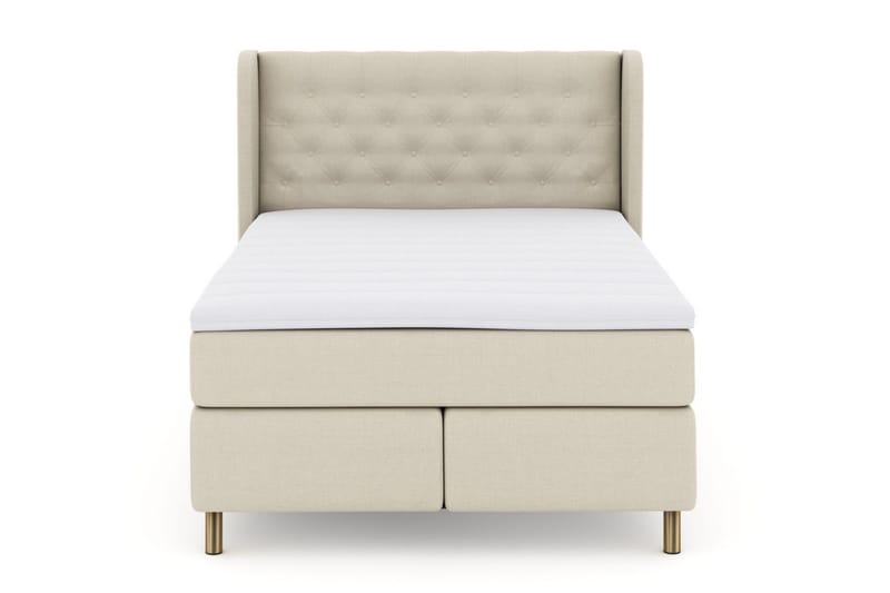 Select No 3 Komplett Sängpaket 160x200 Medium, Beige/Koppar
