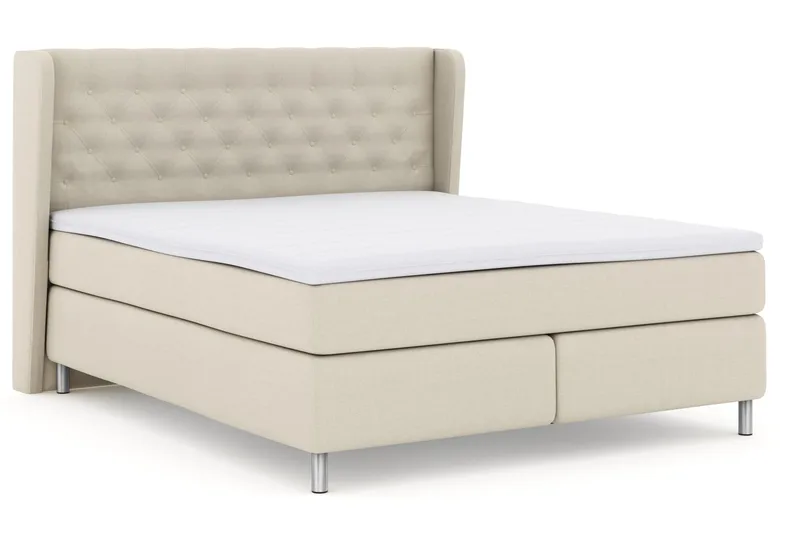 Select No 3 Komplett Sängpaket 180x200 Fast - Beige/Metall - Products - Möbler - Säng - Kontinentalsäng