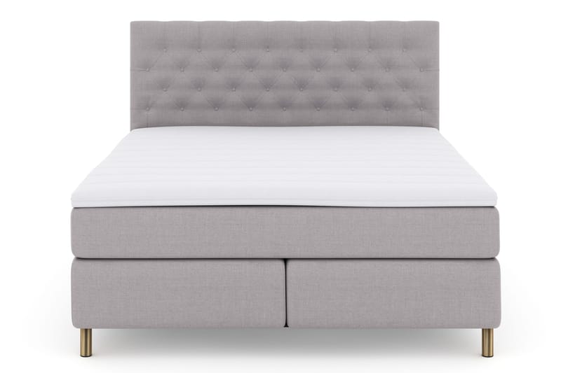 Select No 3 Komplett Sängpaket 180x200 Fast - Ljusgrå/Koppar - Products - Möbler - Säng - Kontinentalsäng