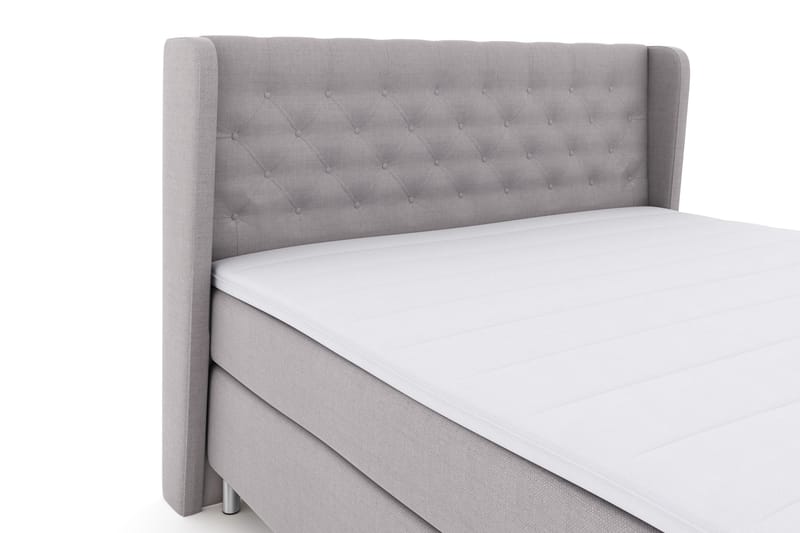 Select No 3 Komplett Sängpaket 180x200 Fast - Ljusgrå/Metall - Products - Möbler - Säng - Kontinentalsäng
