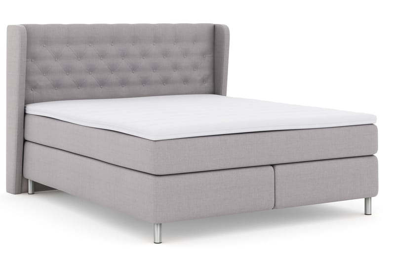 Select No 3 Komplett Sängpaket 180x200 Fast - Ljusgrå/Metall - Products - Möbler - Säng - Kontinentalsäng