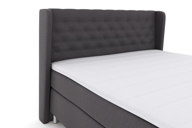 Select No 3 Komplett Sängpaket 180x200 Fast - Mörkgrå/Metall - Products - Möbler - Säng - Kontinentalsäng