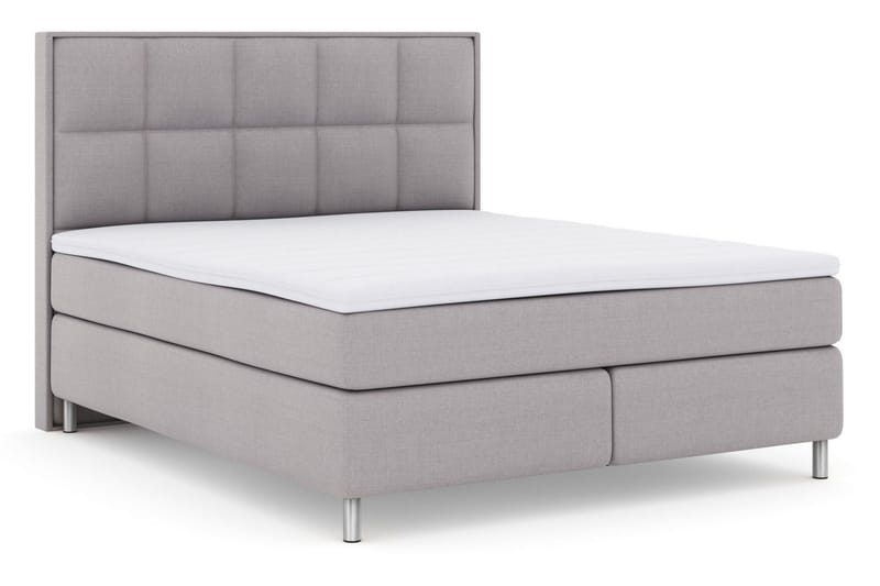Select No 3 Komplett Sängpaket 180x200 Medium - Ljusgrå/Metall - Products - Möbler - Säng - Kontinentalsäng