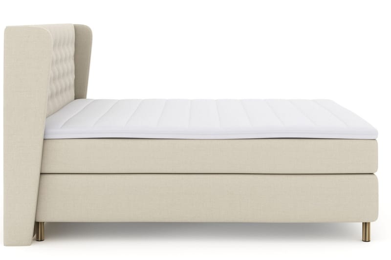 Select No 3 Komplett Sängpaket 210x210 Fast - Beige/Koppar - Products - Möbler - Säng - Kontinentalsäng