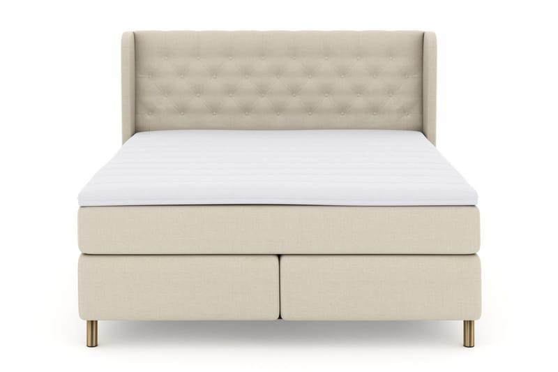 Select No 3 Komplett Sängpaket 210x210 Fast - Beige/Koppar - Products - Möbler - Säng - Kontinentalsäng