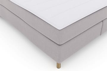 Select No 3 Komplett Sängpaket 210x210 Fast - Ljusgrå/Koppar - Products - Möbler - Säng - Kontinentalsäng