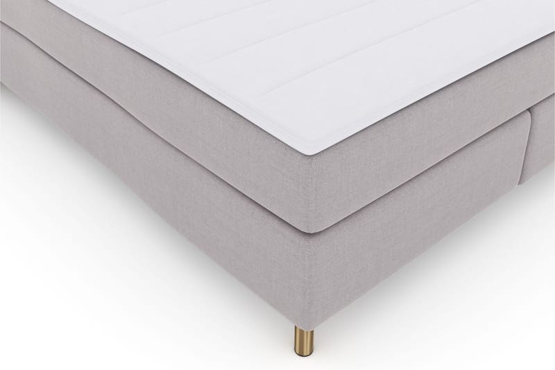 Select No 3 Komplett Sängpaket 210x210 Fast - Ljusgrå/Koppar - Products - Möbler - Säng - Kontinentalsäng