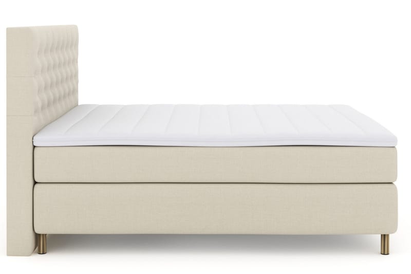 Select No 3 Komplett Sängpaket 210x210 Fast/Medium - Beige/Koppar - Products - Möbler - Säng - Kontinentalsäng