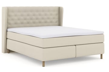 Select No 3 Komplett Sängpaket 210x210 Fast/Medium - Beige/Koppar - Products - Möbler - Säng - Kontinentalsäng