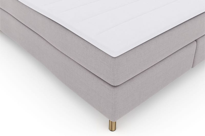 Select No 3 Komplett Sängpaket 210x210 Fast/Medium - Ljusgrå/Koppar - Products - Möbler - Säng - Kontinentalsäng