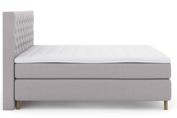 Select No 3 Komplett Sängpaket 210x210 Fast/Medium - Ljusgrå/Koppar - Products - Möbler - Säng - Kontinentalsäng