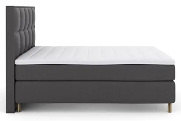 Select No 3 Komplett Sängpaket 210x210 Fast/Medium - Mörkgrå/Koppar - Products - Möbler - Säng - Kontinentalsäng