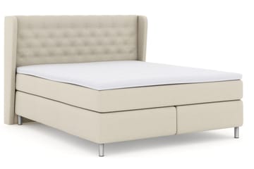 Select No 3 Komplett Sängpaket 210x210 Medium - Beige/Metall - Products - Möbler - Säng - Kontinentalsäng