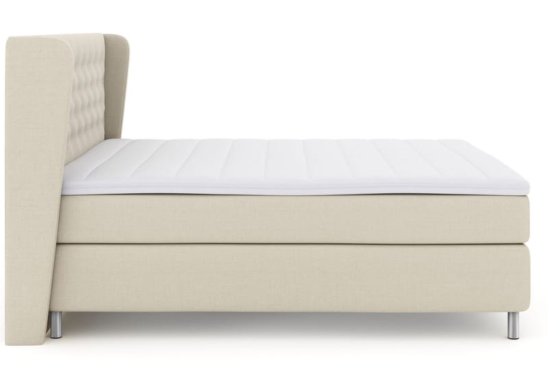 Select No 3 Komplett Sängpaket 210x210 Medium - Beige/Metall - Products - Möbler - Säng - Kontinentalsäng