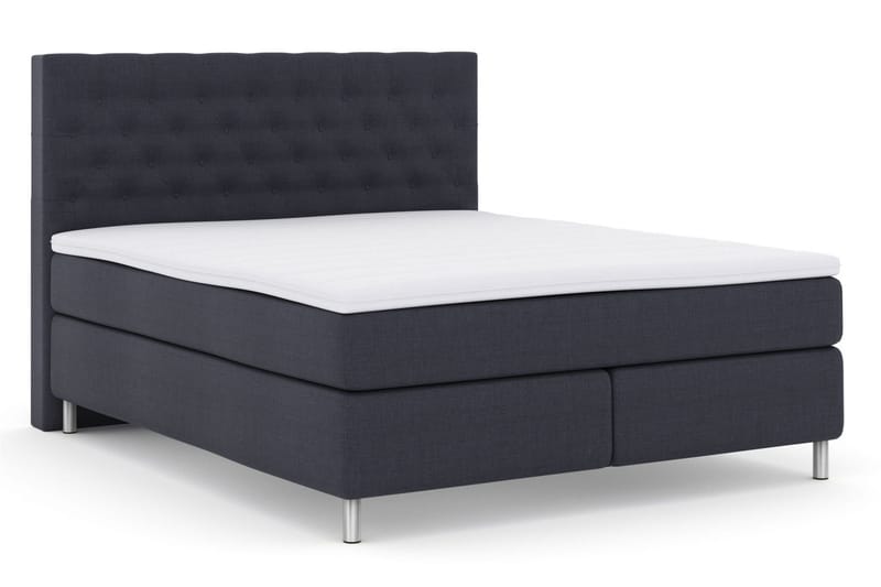 Select No 3 Komplett Sängpaket 210x210 Medium - Blå/Metall - Products - Möbler - Säng - Kontinentalsäng