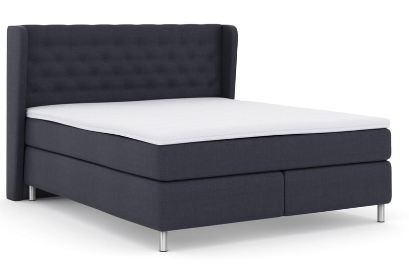 Select No 3 Komplett Sängpaket 210x210 Medium - Blå/Metall - Products - Möbler - Säng - Kontinentalsäng