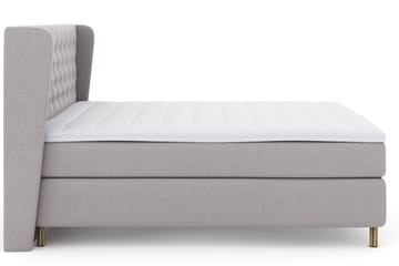 Select No 3 Komplett Sängpaket 210x210 Medium - Ljusgrå/Koppar - Products - Möbler - Säng - Kontinentalsäng