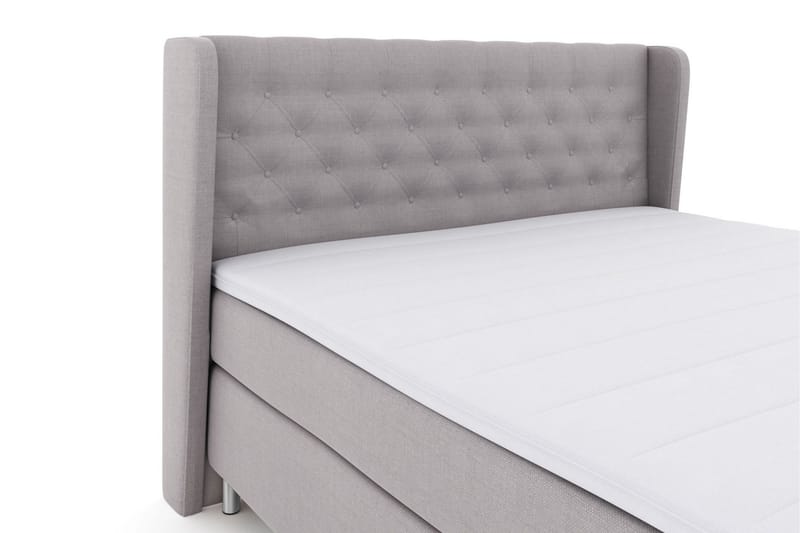Select No 3 Komplett Sängpaket 210x210 Medium - Ljusgrå/Metall - Products - Möbler - Säng - Kontinentalsäng