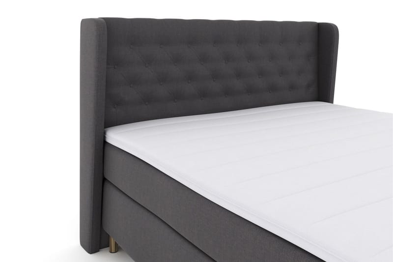 Select No 3 Komplett Sängpaket 210x210 Medium - Mörkgrå/Koppar - Products - Möbler - Säng - Kontinentalsäng