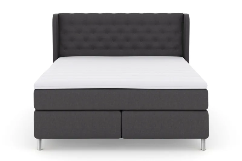 Select No 3 Komplett Sängpaket 210x210 Medium - Mörkgrå/Metall - Products - Möbler - Säng - Kontinentalsäng